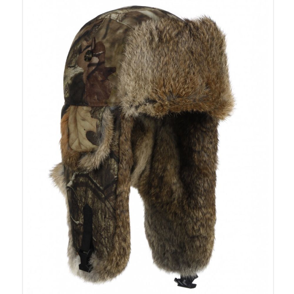 Mad Bomber Saddlecloth Bomber Hat- Mossy Oak Infinity with Brown Fur